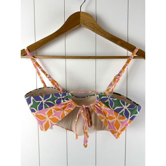 Anthropologie Josie Bikini Top Modest Modern Geometric Size M - Picture 6 of 10